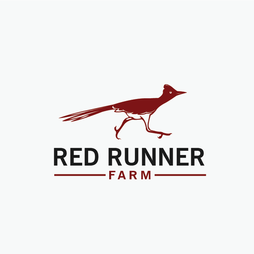 Create a roadrunner logo for Red Runner Farm Design by Parbati