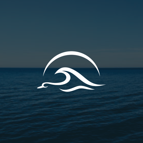 Coastal lifestyle brand featuring a mallard duck and wave, appeal to outdoor enthusiasts and surfers Design réalisé par muuter