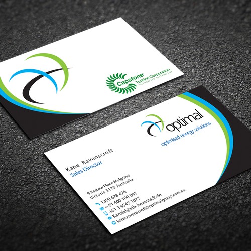 Create new business cards for Optimal Group Design réalisé par deviserpark