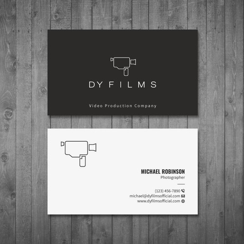 Business card for video production company Design by Tcmenk