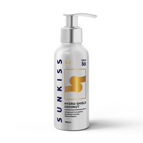Luxury Sunscreen Label Design by CUPEDIUM