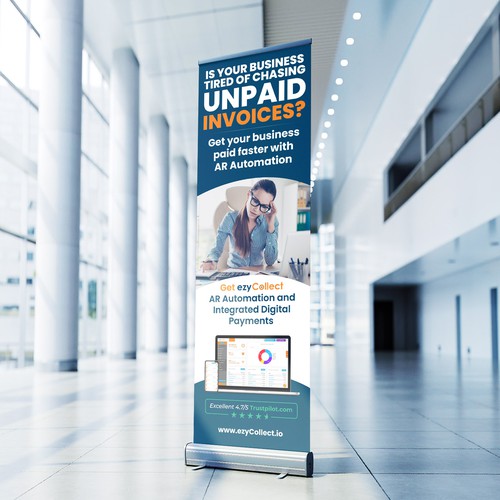 B2B Saas Pull Up Banner for Trade Show Diseño de icon89GraPhicDeSign