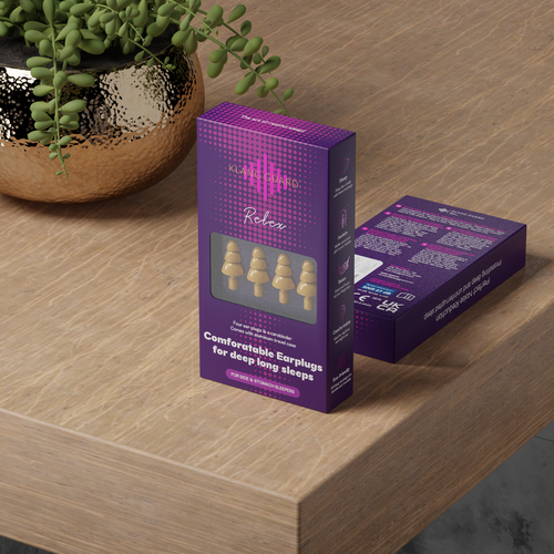 Premium In-Ear Hearing Protection Packaging Design for German and Europe Market Design by Farooqk.