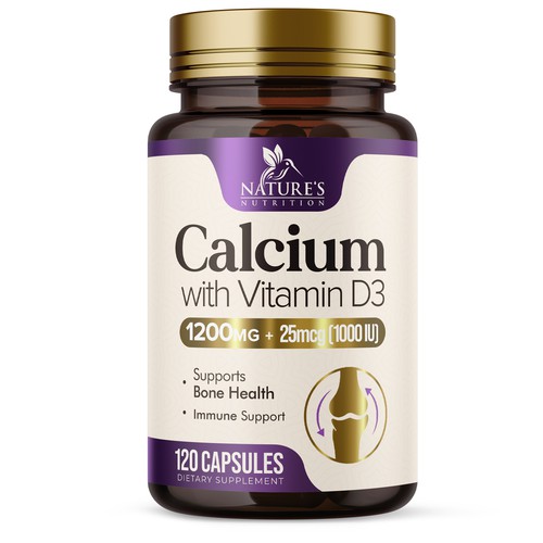 Calcium Plus Vitamin D3 Design Needed for Nature's Nutrition Design by UnderTheSea™