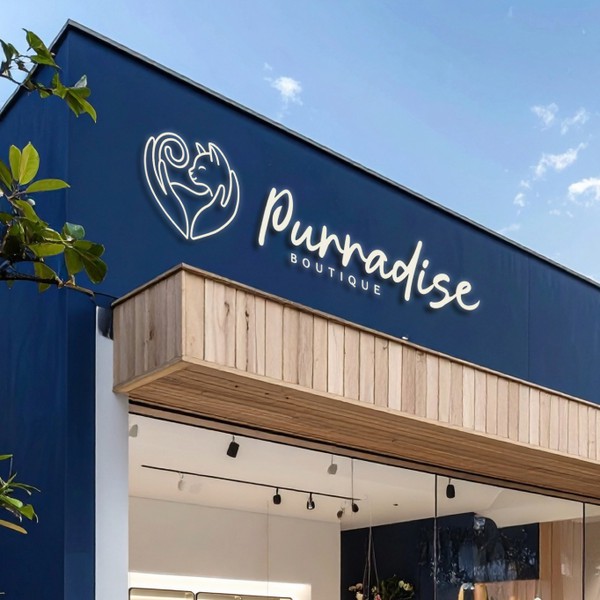Purradise Boutique Logo Design