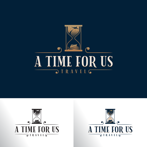 Need a vibrant travel logo depicting time Design by Dona B