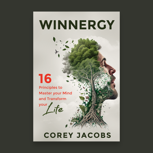 Design a sleek book cover for a man who wants to transform your mind and life! Design by Mulyana D-Zign