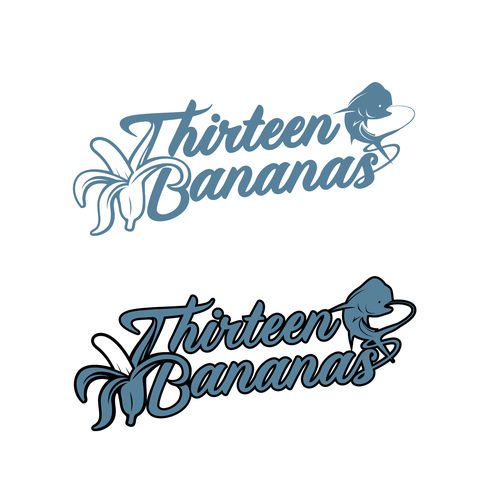 Thirteen Bananas Fishing Team Logo Design by AngkolJo
