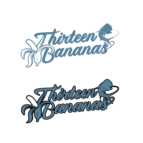 Thirteen Bananas Fishing Team Logo Design by Angkol no K