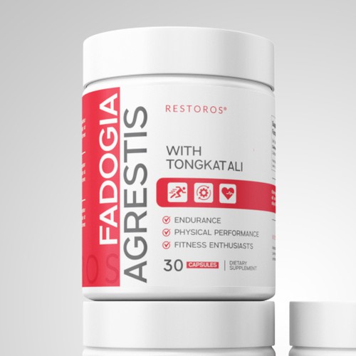 NEW Restoros Supplement Label with Additional Opportunity for Winner (BLIND + GUARANTEED CONTEST) Design by Pice Wilf