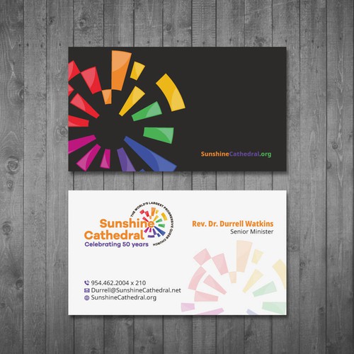 Business Card for Growing Progressing LGBTQ Church Design by Tcmenk