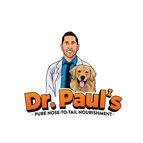 Creative nose-to-tail dog food logo to level-up nutrition for dogs! Design by Sava M- S Design
