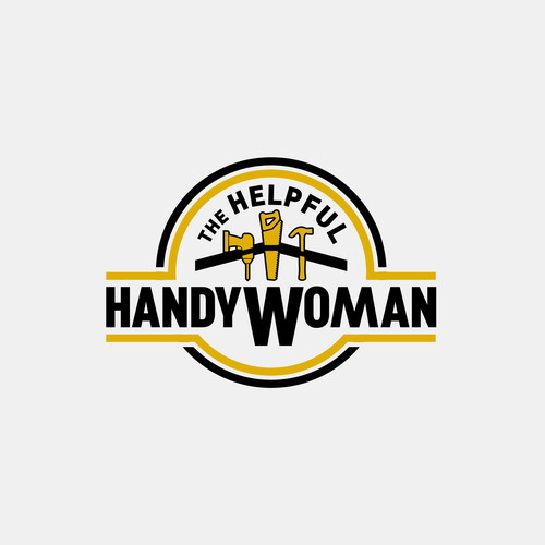 We need a design for our handywoman business that mixes masculine and feminine. Design by XarXi