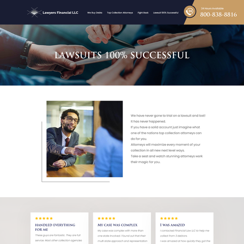 Debt Collection Website Design by Ilmash Network