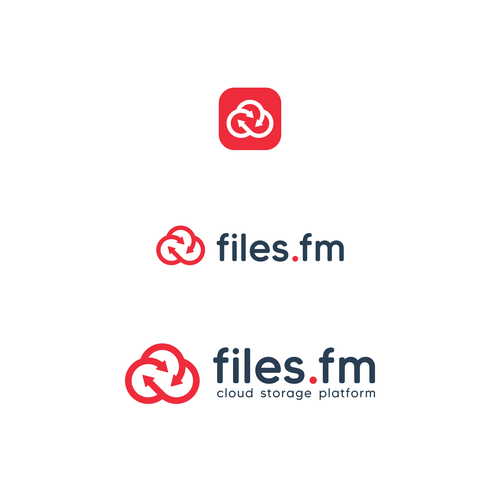 Files.fm logo and brand refresh for cloud storage platform Design by Diaveo