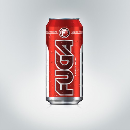 Create the next product label for Fuga Energy Drink Diseño de banana.heart
