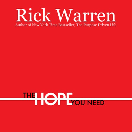 Design Rick Warren's New Book Cover Design by jtharrisondp