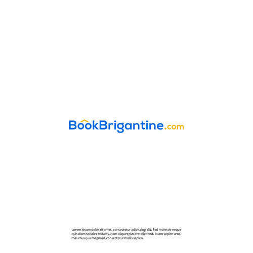 BookBrigantine.com Simple Vacation Rental Logo Design by X'Arts ☑️