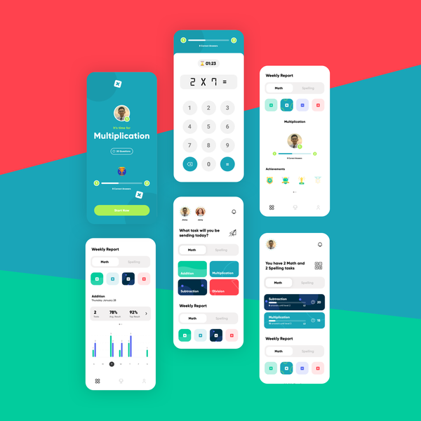 Design by Zach_E titled "Learning app for Children"