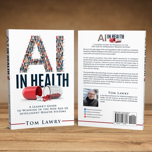 AI in Healthcare - Nonfiction Book Cover Design by iDea Signs