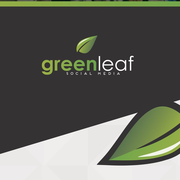 Design by Colorbars Design titled "Green Leaf Social Media (logo)"