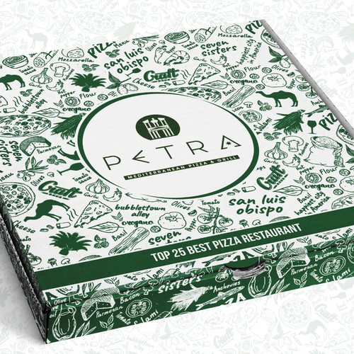 Pizza Box Design for award winning restaurant USA TODAY 'TOP 25 IN USA' Design by Filip Korić