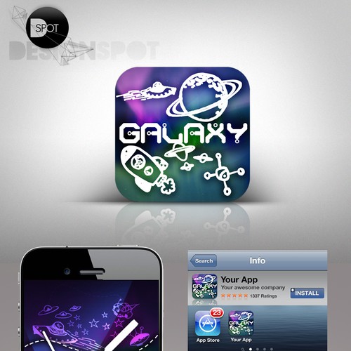 iOS Space Game Needs Logo and Icon デザイン by designspot