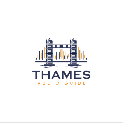 New logo for tourist audio guide of the Thames in London Design by Last3™