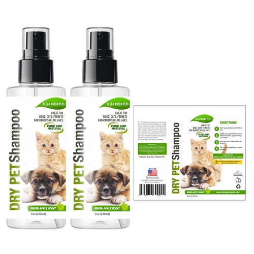 Create a label for a pet shampoo bottle Product label contest