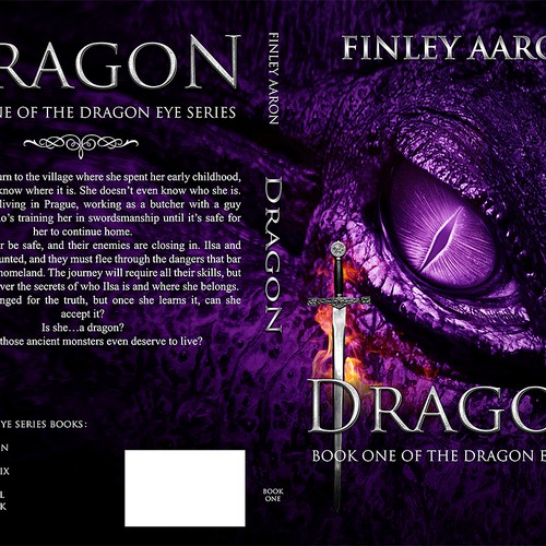 Book Covers for the first 3 books in my YA urban fantasy series, Dragon Eye—more books to come! Design réalisé par Betelgeuse