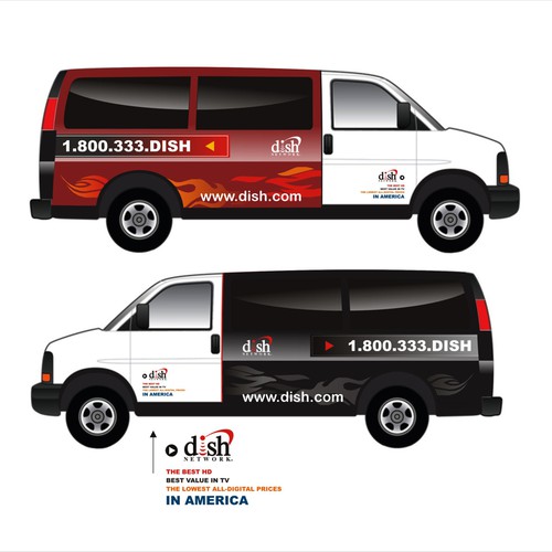 Diseño de V&S 002 ~ REDESIGN THE DISH NETWORK INSTALLATION FLEET de jura  ®  w