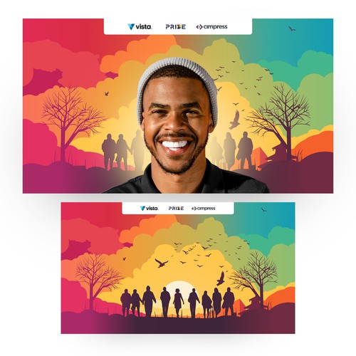 Virtual backgrounds for PRIDE month (multiple winners) Diseño de MJ Mukesh Jain