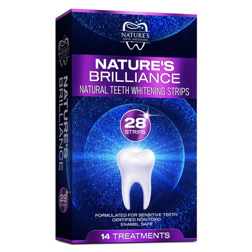 Natural Design Needed for Nature's Brilliance Whitening Strips Design by sapienpack