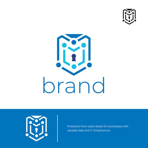 Design a logo for IT security against cyber attacks Design by Rava _Visuals