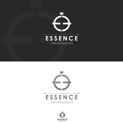 PERFUME Stores LOGO - Fragrances Outlet - ESSENCE Fragrances Design by limitlessgraphics