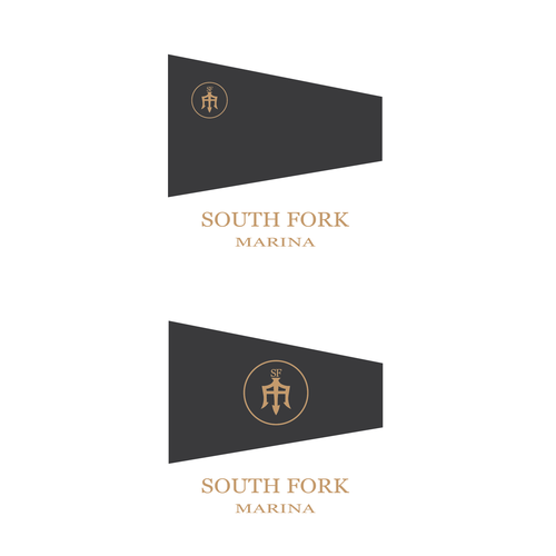 Design logo for newest and greatest mega-yacht marina in yachting capital of world.  Onward work. Design by ManevaDesigns