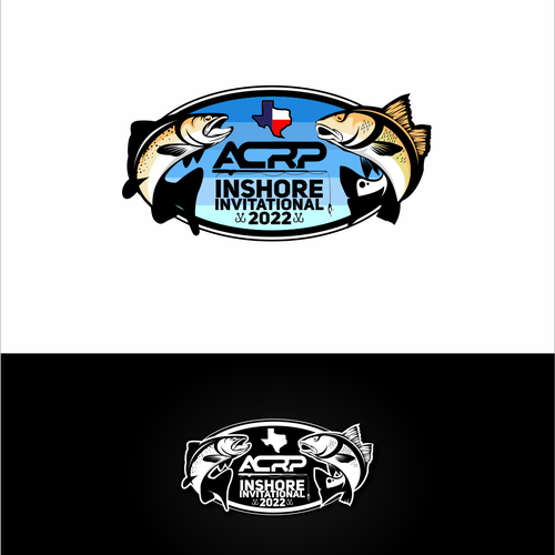 ACRP Fishing Tournament LOGO with fish illustration Design by Leydha