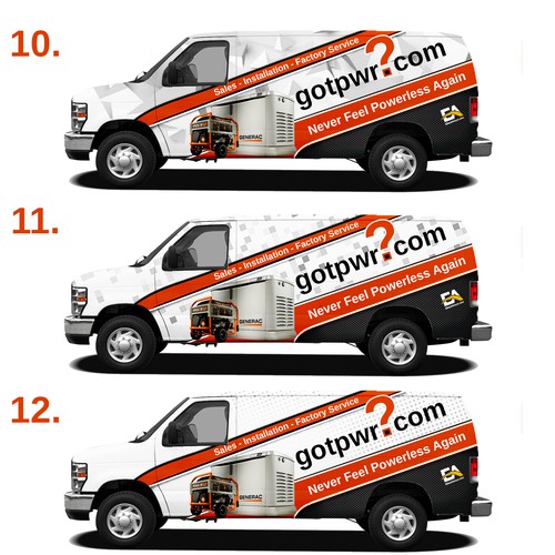 Designs Create a new POWERFUL wrap design for generator company