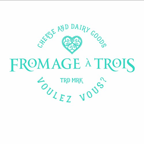 Vintage French-style logo with a scandalous twist! Design by F.canarin