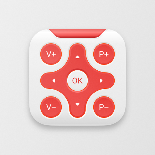 Remote control icon for iOS app Design by lks--