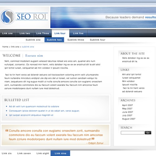 $355 WordPress design- SEO Consulting Site Design von QUQ creative