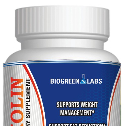 Modern health supplement label design Design by Aalamvision