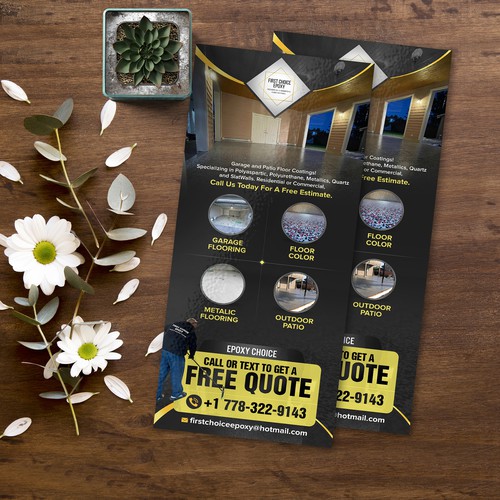 First Choice Epoxy business Flyer Design by Logicainfo ♥