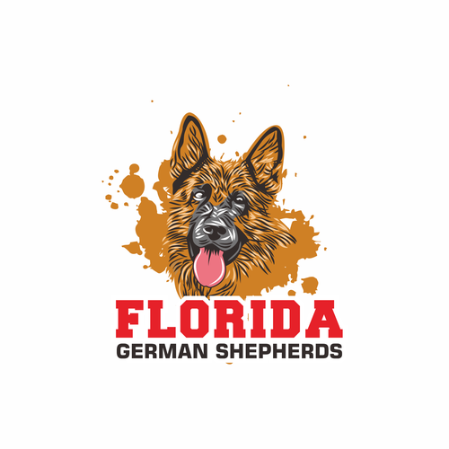 German Shepherd Logo Design by 【FRONTAL】™