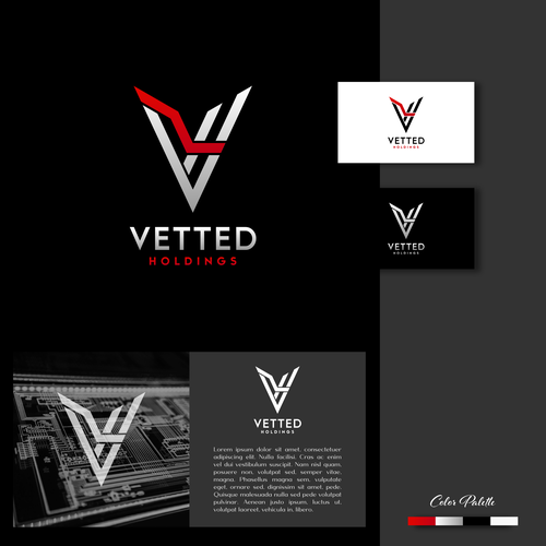 Vetted Holdings New Logo Design by Direwolf Design