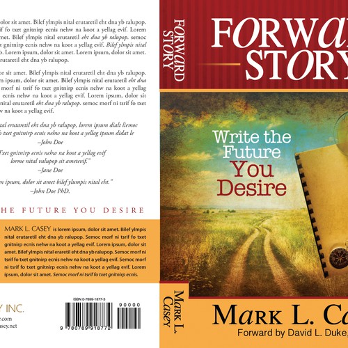 Create an awesome book cover for the new book Forward Story Design by ReLiDesign