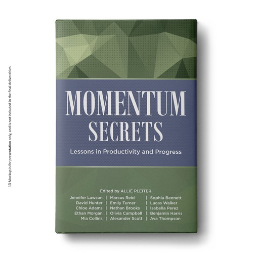 Create a cover for a book about Lessons in Productivity and Progress Design by U.T