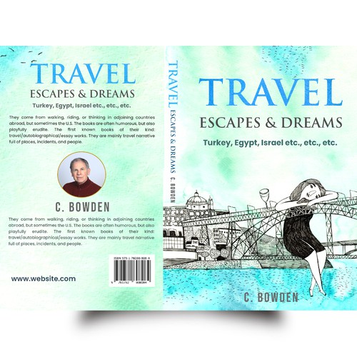 Cover for a travel/autobiography/brief essay book Design by NoBoundaries