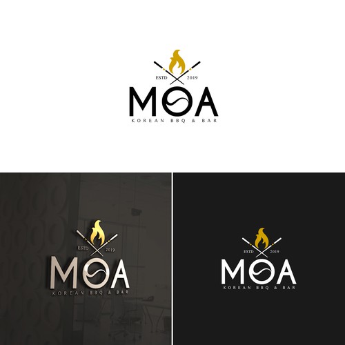 Korean BBQ & Bar Logo Design Design by BRANDWER