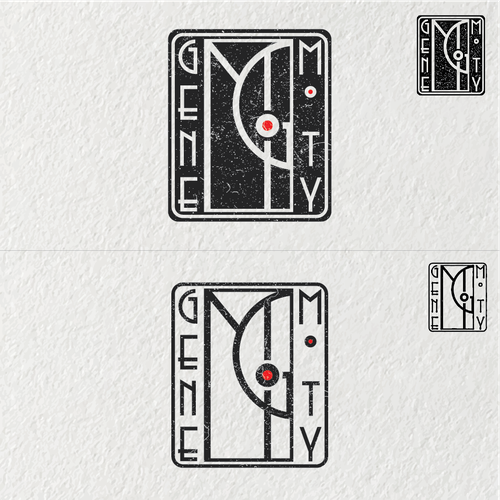 Create custom Vienna Secession Monogram style logo for and artist Diseño de AdinAB